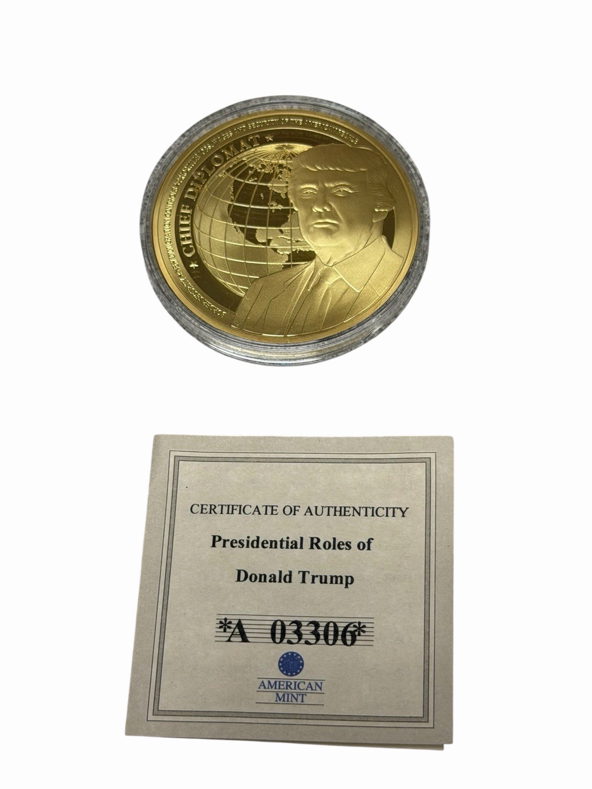 American Mint, Presidential Roles Donald Trump Commemorative Coin collection