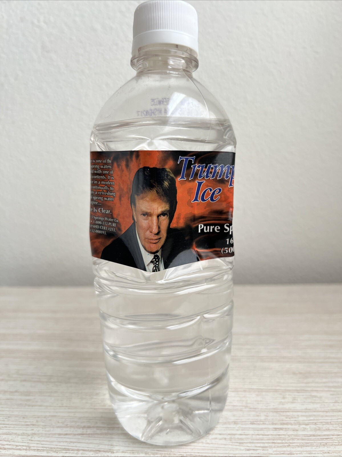Trump Ice Pure Spring Water – New/Old Stock Unopened Collectible
