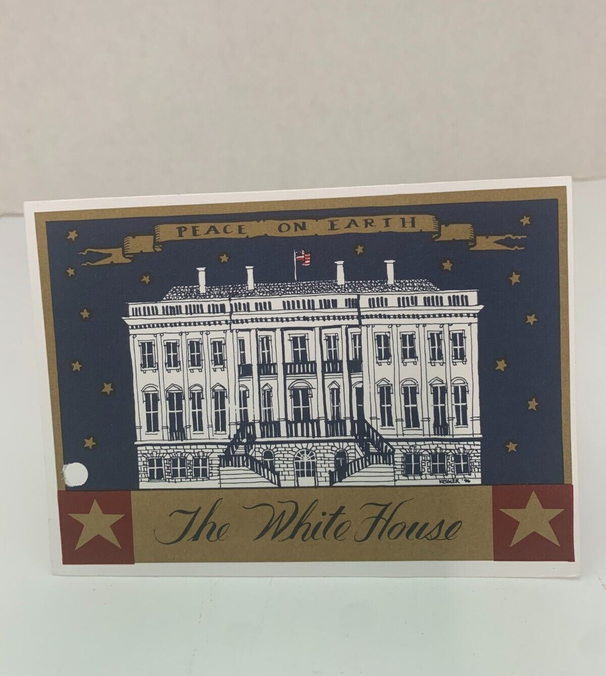 President Bill Clinton Family Christmas Card Holiday White House Democrats 1996