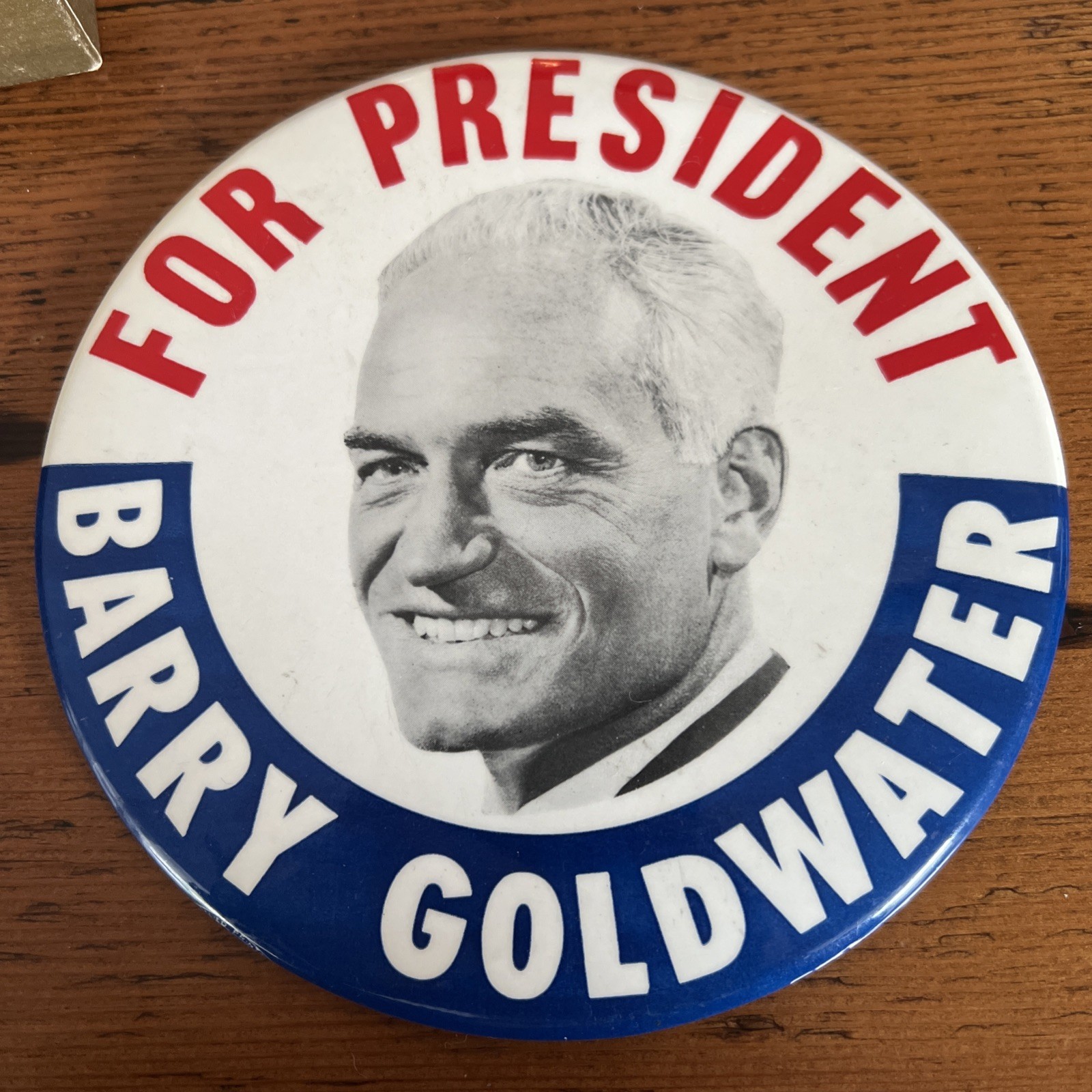 1964 Barry Goldwater FOR PRESIDENT 6” 6 Inch Button / Wall Plaque Large MEGA Pin