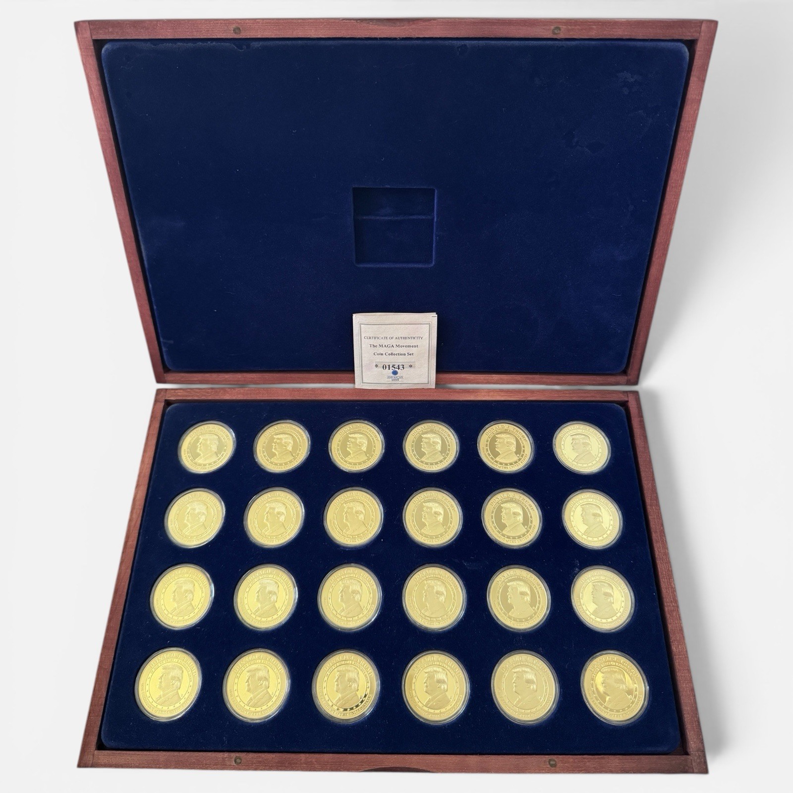 American Mint 2021 The MAGA Donald Trump 24-Piece Coin Collection Set