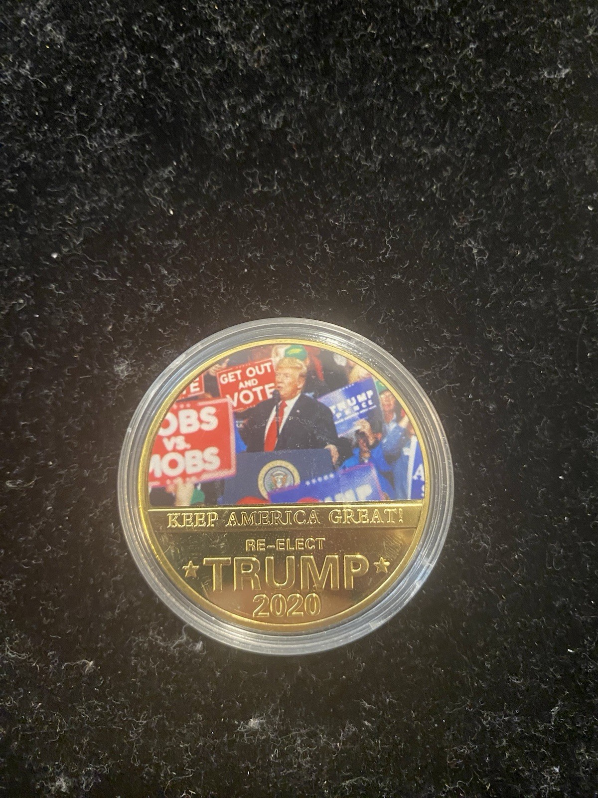 Lot Of 5 Keep America Great 2020 Donald Trump Gold Plated Re-elect Coin