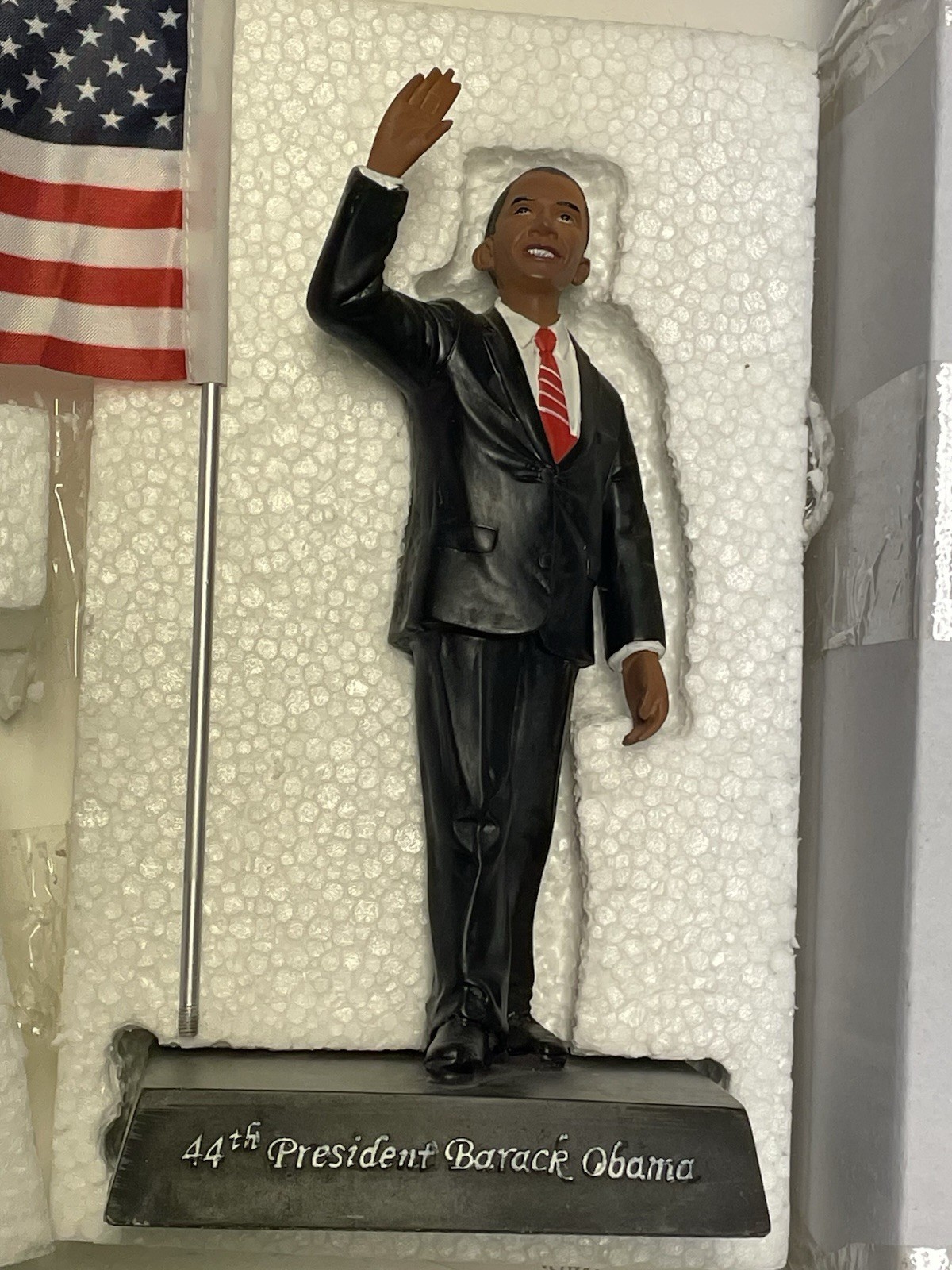 President Obama Figurine Resin W/Factory Box! New!