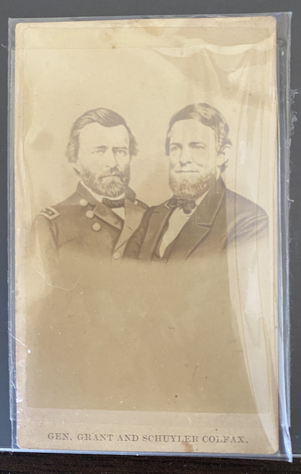 CDV General Grant & Schuyler Colfax. POST CIVIL WAR, PRESIDENTIAL, VICE PRES.