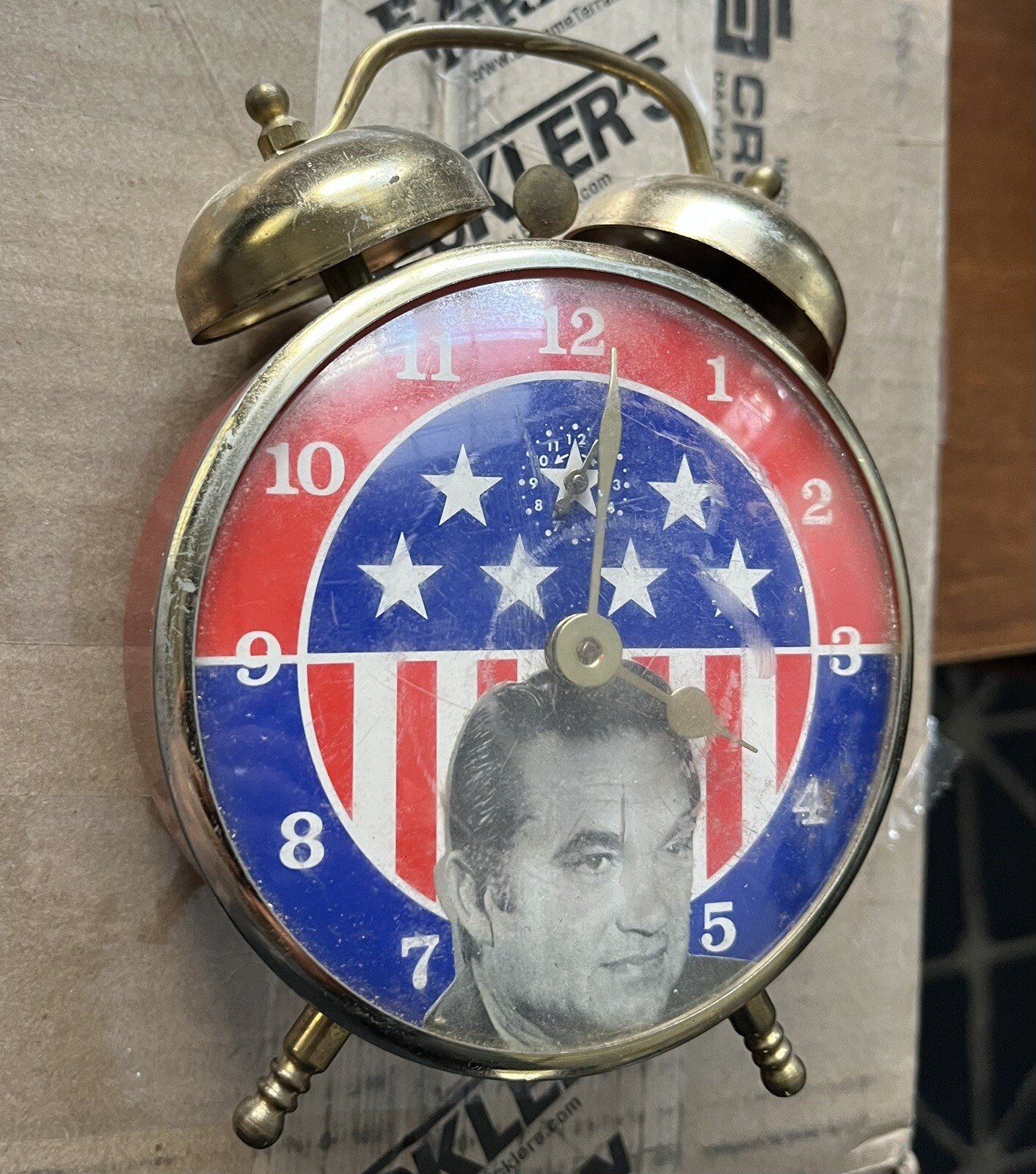 George Wallace Alabama Campaign alarm clock political VINTAGE 1960s RARE