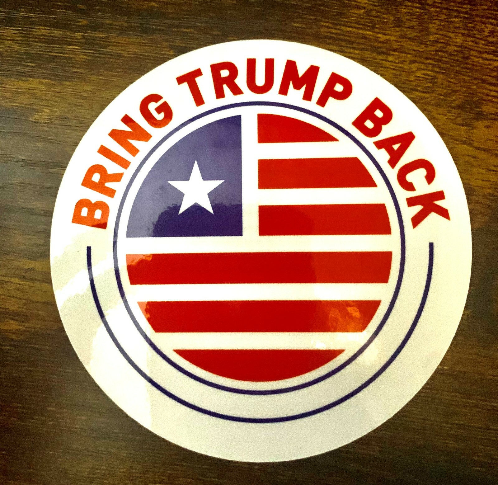 Donald Trump 2024 Sticker “Bring Trump Back” Logo Texas Flag