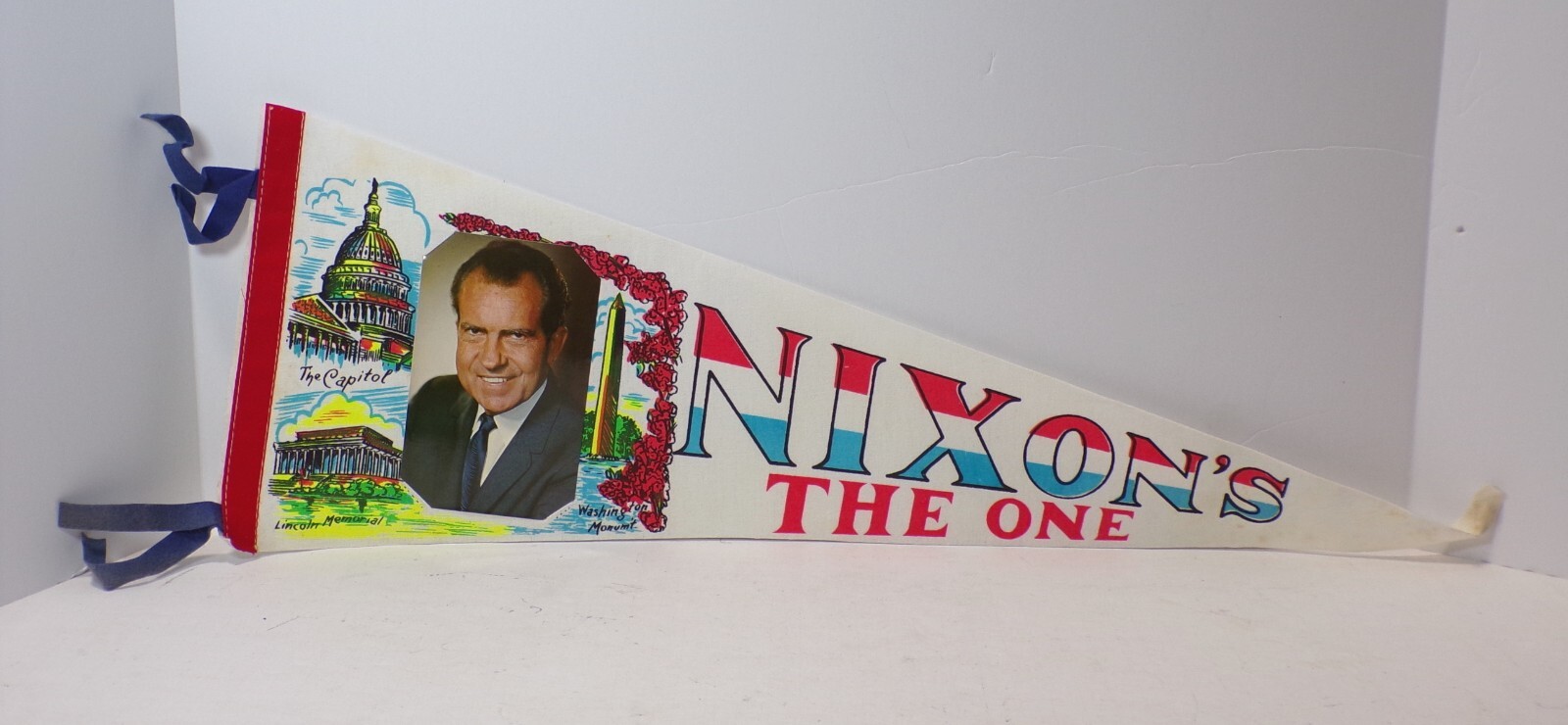 1969 Richard Nixon NIXON’S THE ONE Inauguration Pennant Flag 26″ 092524FR-82