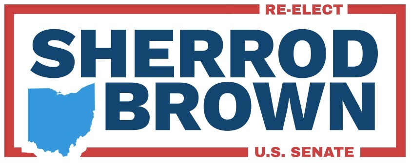 Sherrod Brown U.S. Senate 2024 Sticker Political Democrat Waterproof 7″ x 2.5″
