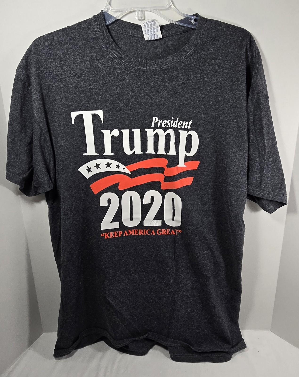 President TRUMP 2020 Keep America Great Men’s Campaign T-Shirt XL Dark Gray