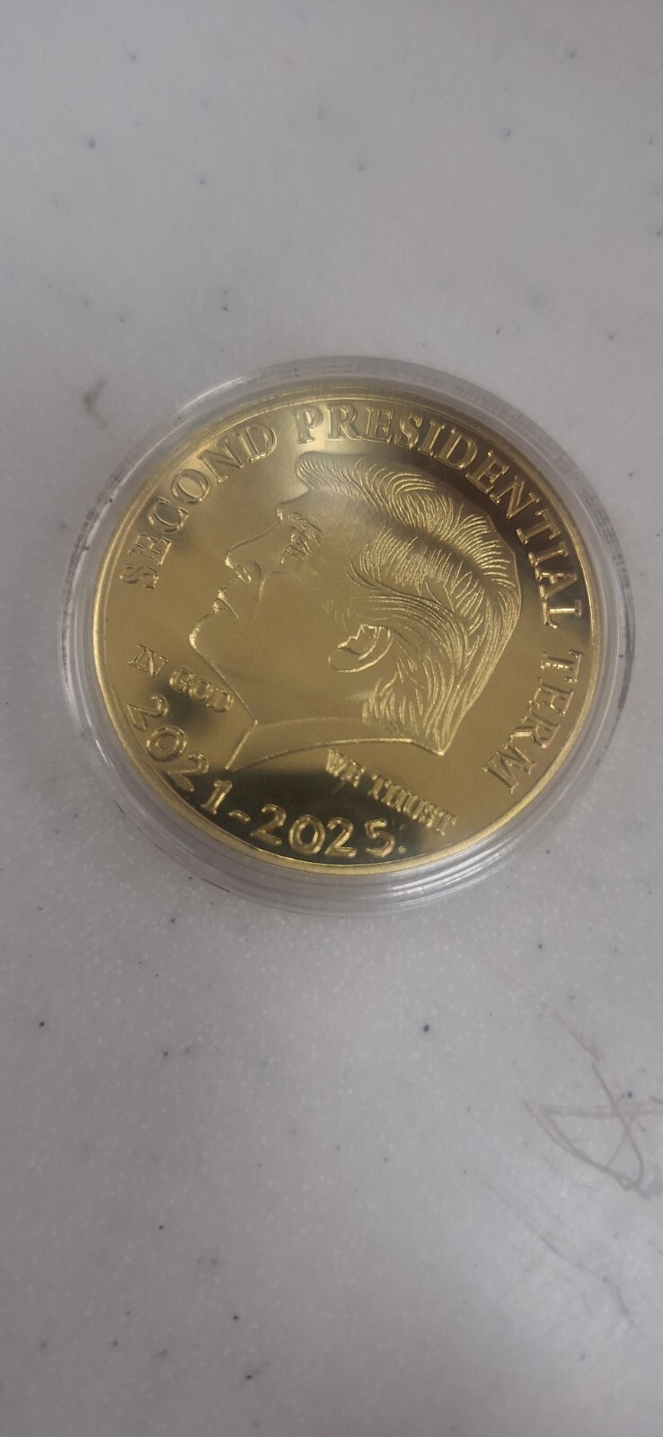 Commemorative Coin Take America Back 2025-2029 President Donald Trump 2024 Gold