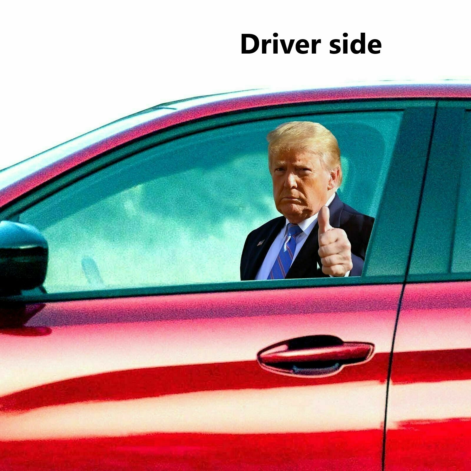 RIDE WITH PASSENGER TRUMP 2020 KEEP AMERICA GREAT DECAL STICKER USA CAR WINDOW
