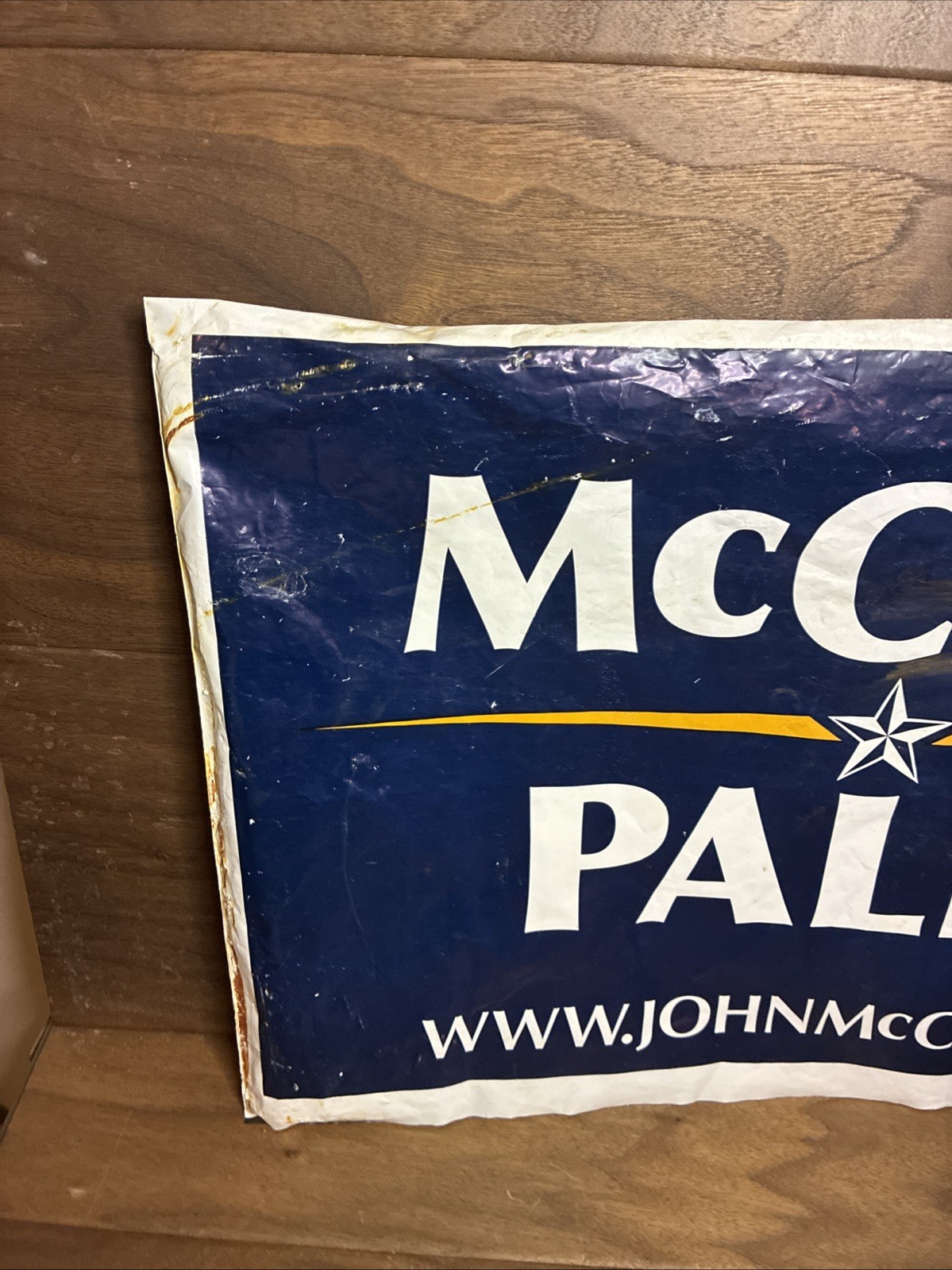 John McCAIN Sarah PALIN Poly Bag YARD Lawn SIGN 2008 Presidential Campaign 26×16