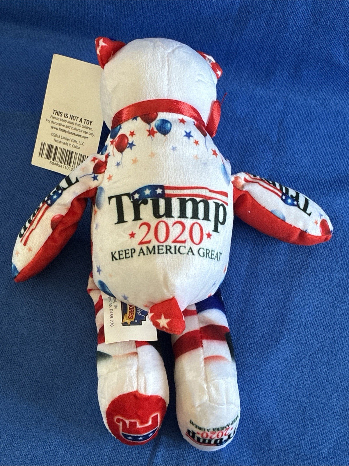 Trump 2020 Campaign Collectible Beanie Limited Edition Bear Scented 9” Tall NWT