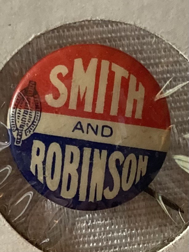 1928 Alfred E Smith Joseph Robinson President campaign Pin pinback Button joe