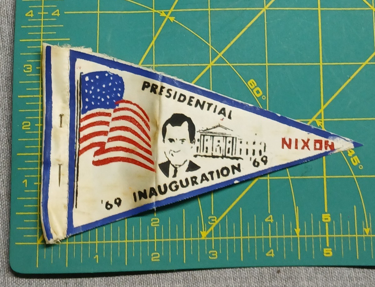 Richard Nixon ’69 Inauguration Mini Pennant – Vintage Political Banner