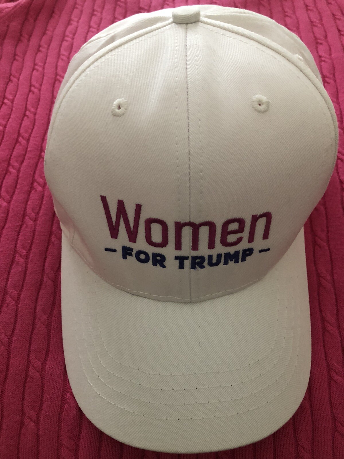 WOMEN FOR TRUMP HAT campaign hat white USA NEW