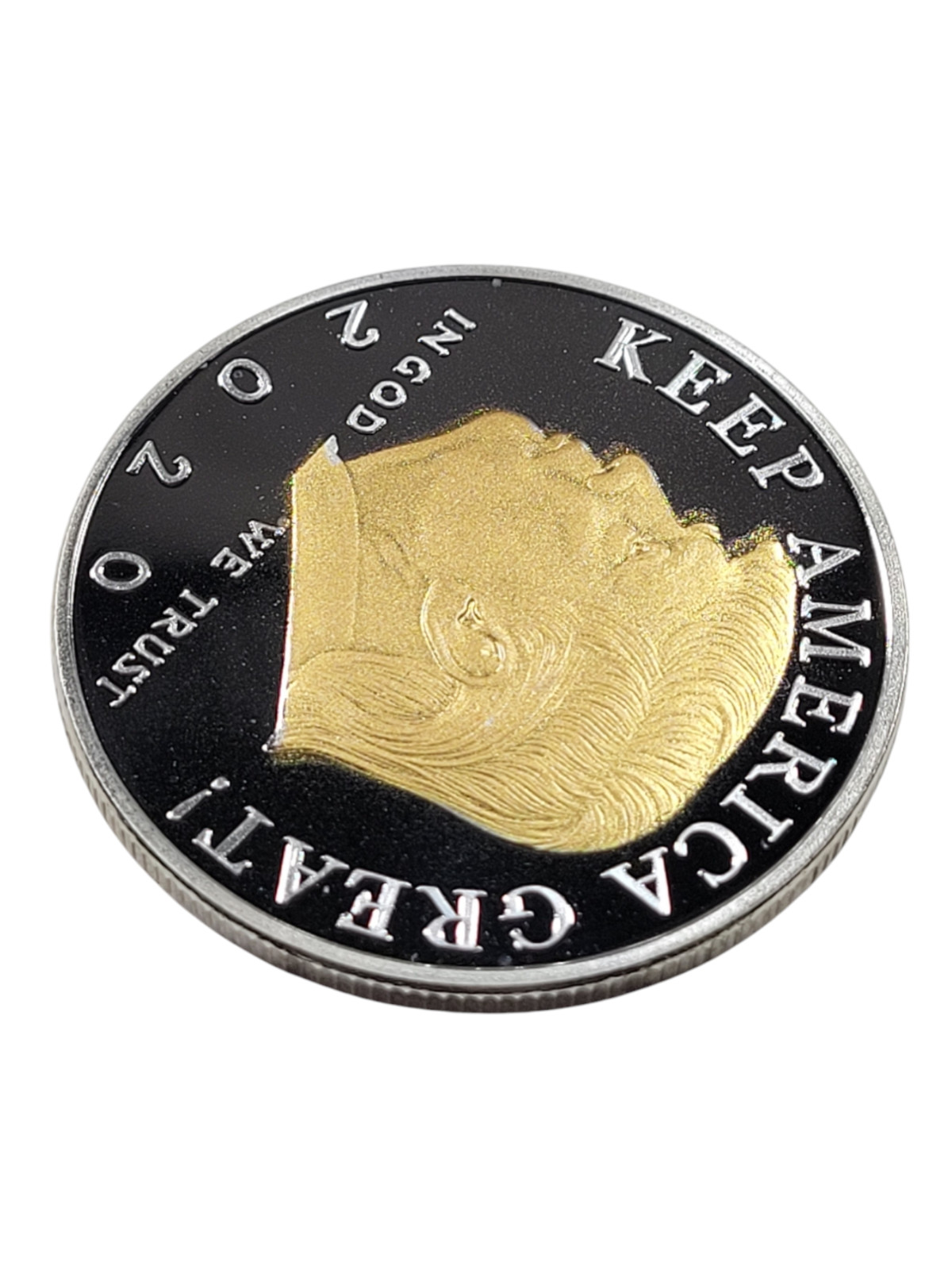 DONALD TRUMP 2020 SILVER GOLD PLATED COIN 45 PRESIDENT KEEP AMERICA GREAT HOT!