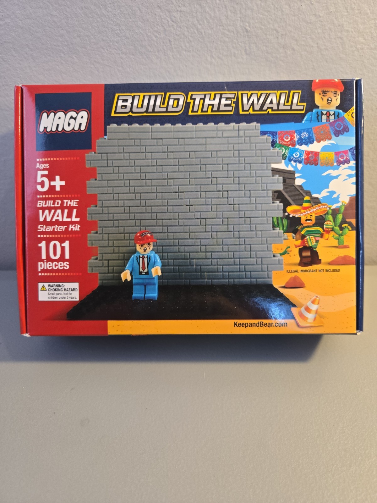 Build the Wall MAGA – SIMILAR TO LEGO – w/ TRUMP FIGURE!!! Factory Sealed NEW