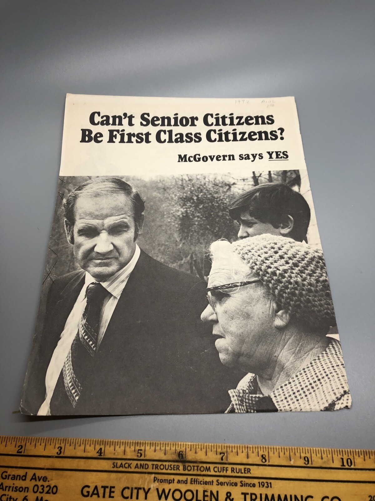 Can’t Senior Citizens be first class Citizens? McGovern Says YES Pamphlet