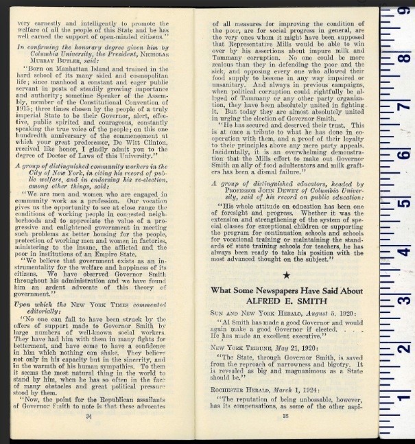 1928 WHAT EVERYBODY WANTS TO KNOW GOV ALFRED SMITH DEMOCRAT NOMINEE HOOVER NY