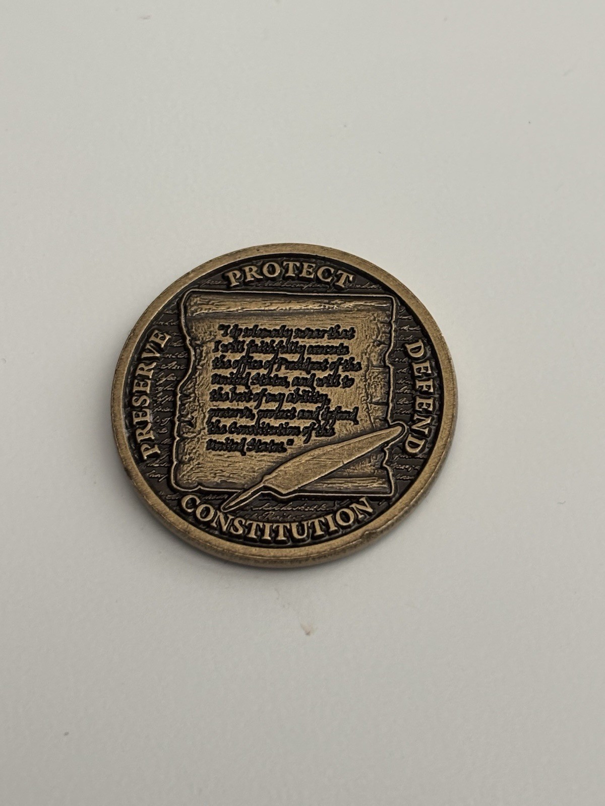 2017 Presidential Inauguration Coin Engraved