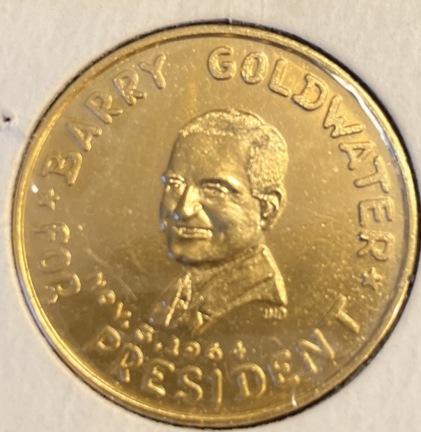 1964 Barry Goldwater For President For A Stronger America Elephant Liberty Medal