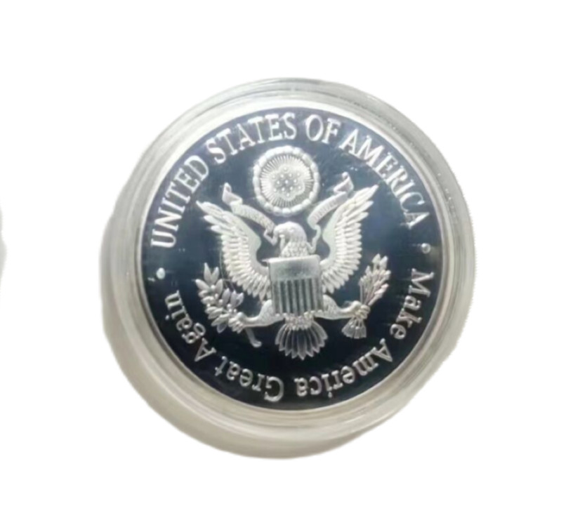 2025 Greatest President Donald Trump Silver EAGLE USA Flag Commemorative Coin