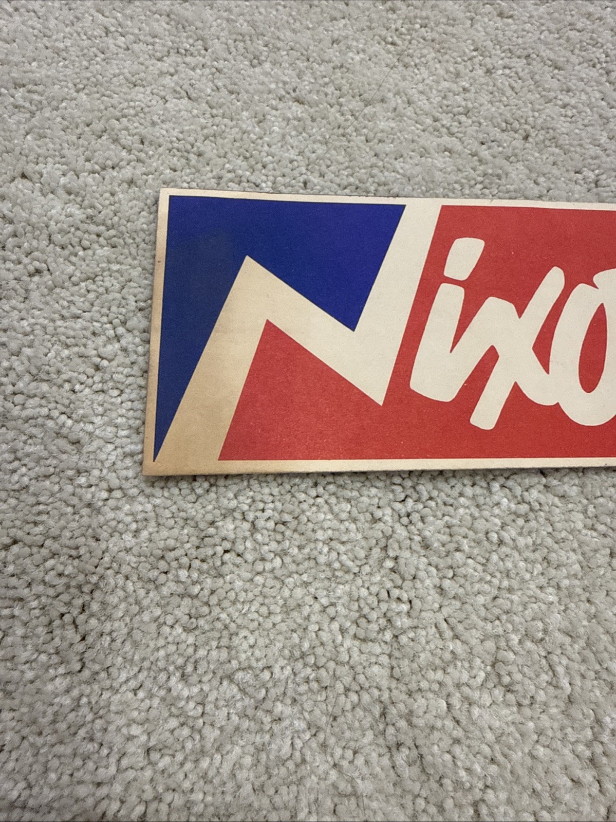 Vintage Nixon Bumper Sticker 3.5″ x 8″