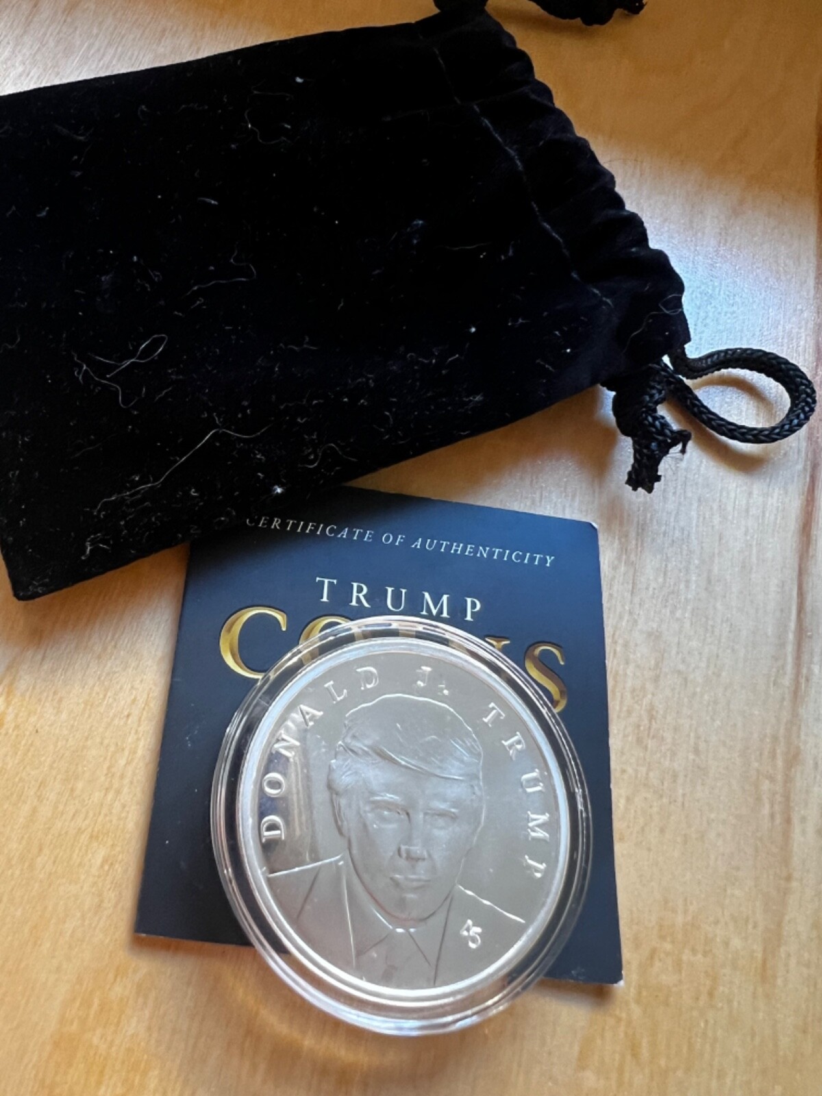 President Donald Trump Official FIRST Edition Silver .999 Coin 2024 IN HAND