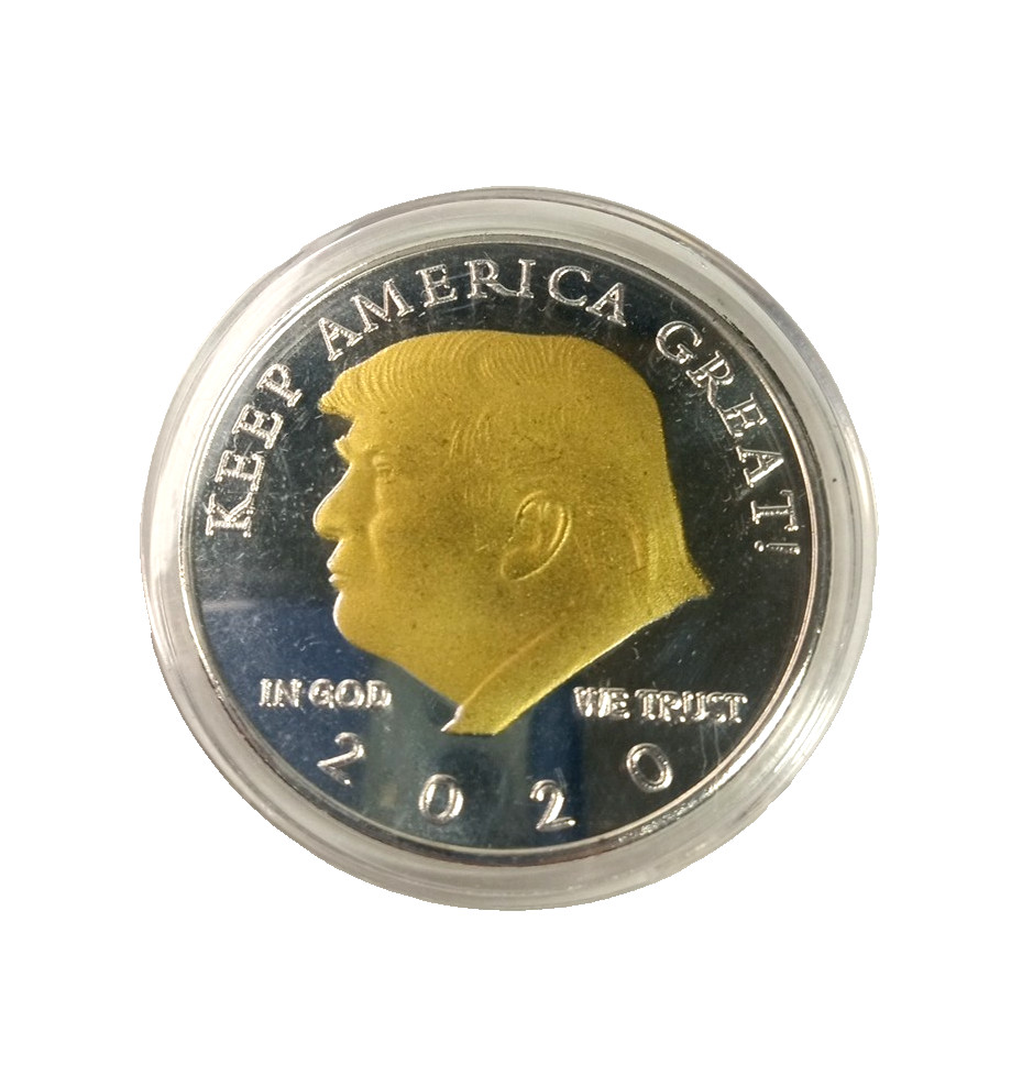 Donald Trump Coin Keep America Great Commemorative 2020 Silver Gold Plated