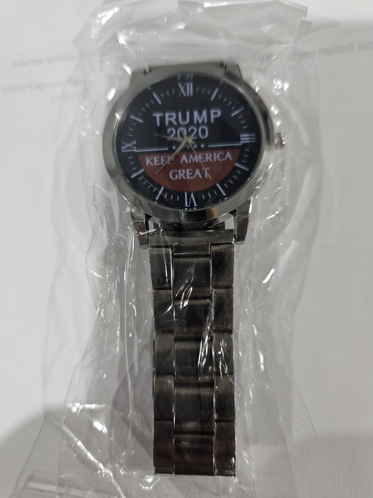 Donald Trump 2020 Keep America Great Mens Watch Rare Black faceplate edition