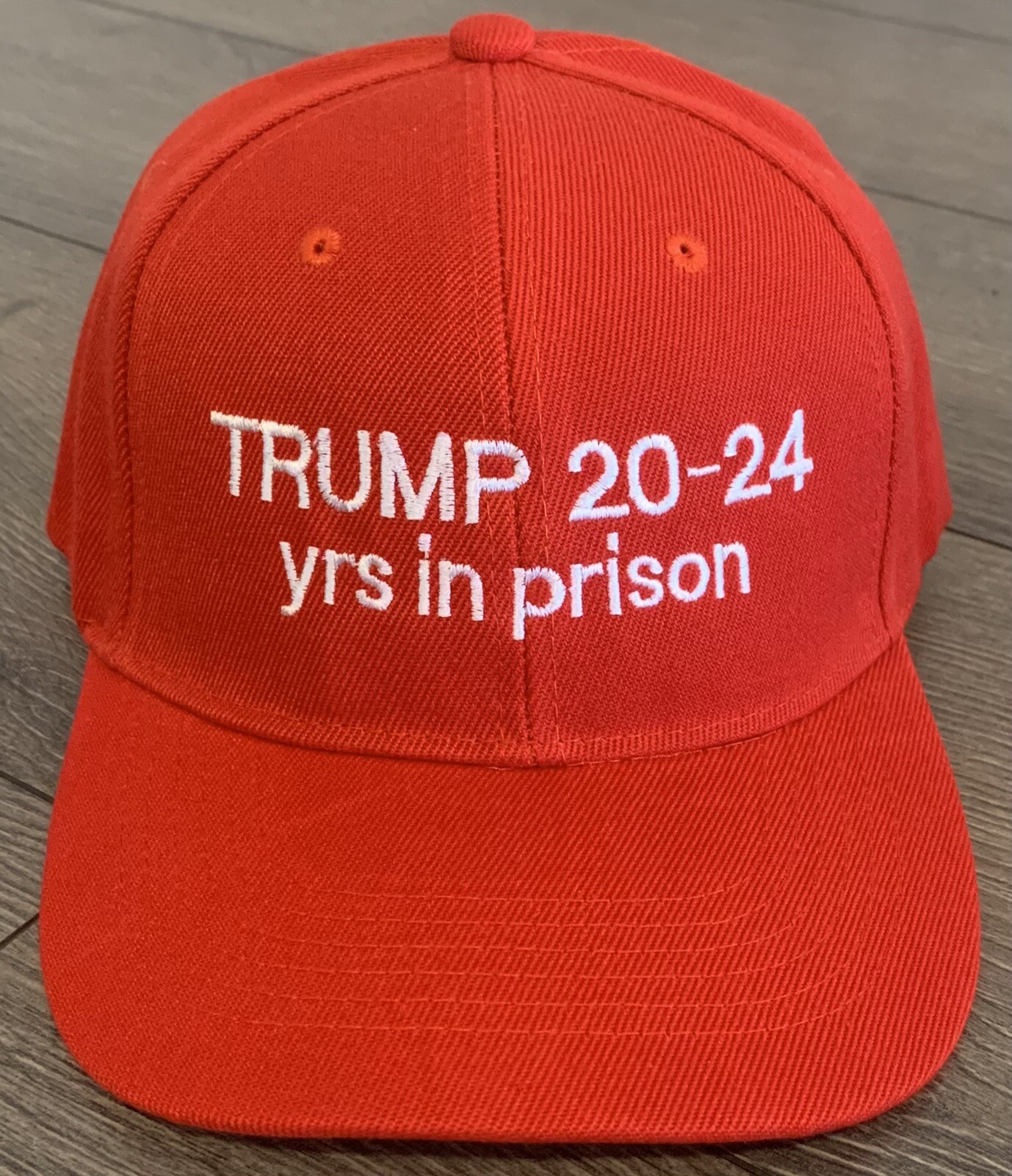 Donald Trump Funny PRISON Hat Anti Trump Anti MAGA Red Cap 2024 Embroidered USA
