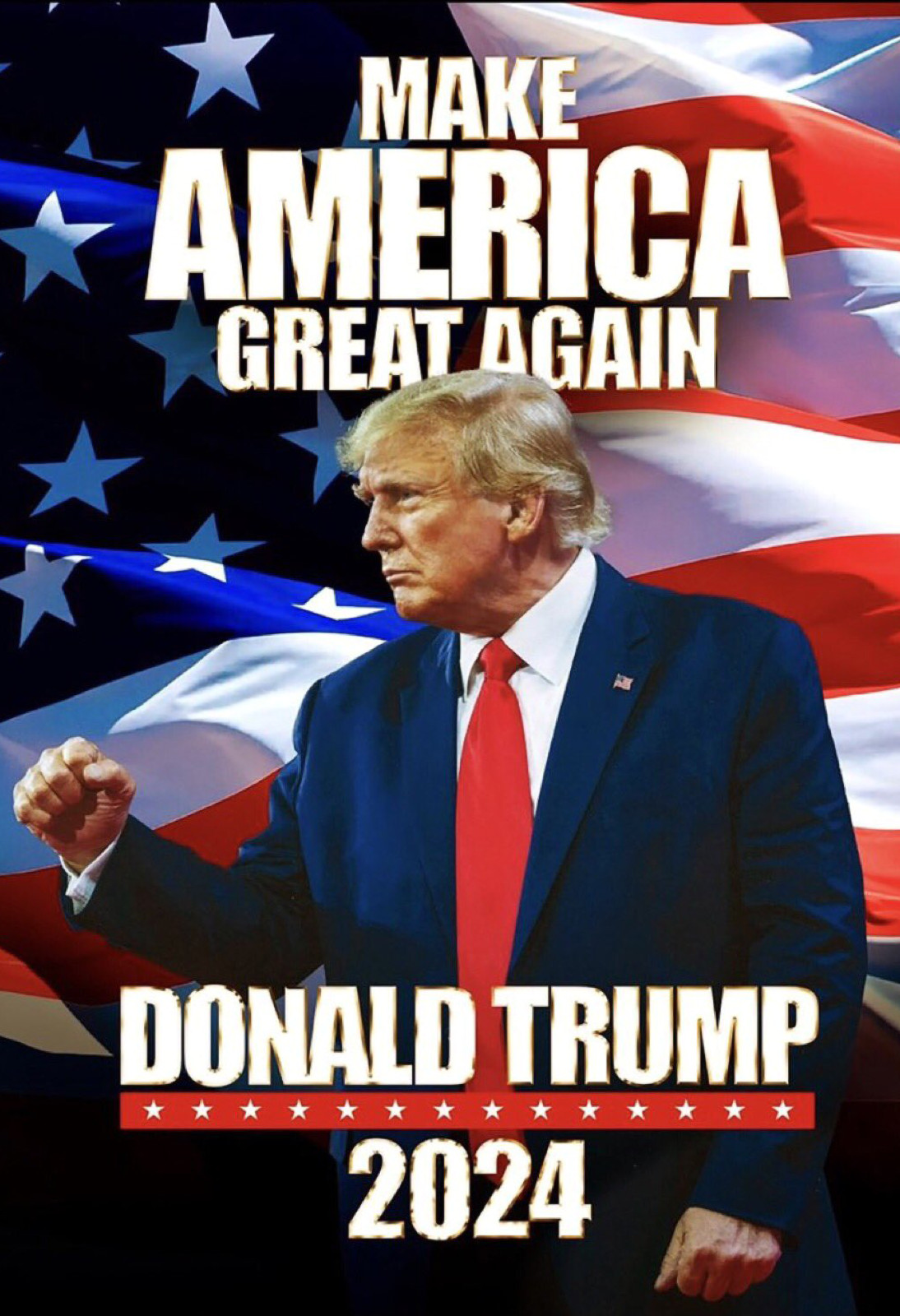 Make America Great Again 2024 13″ x 19″ Poster – Show Your Support!! TRUMP 2024