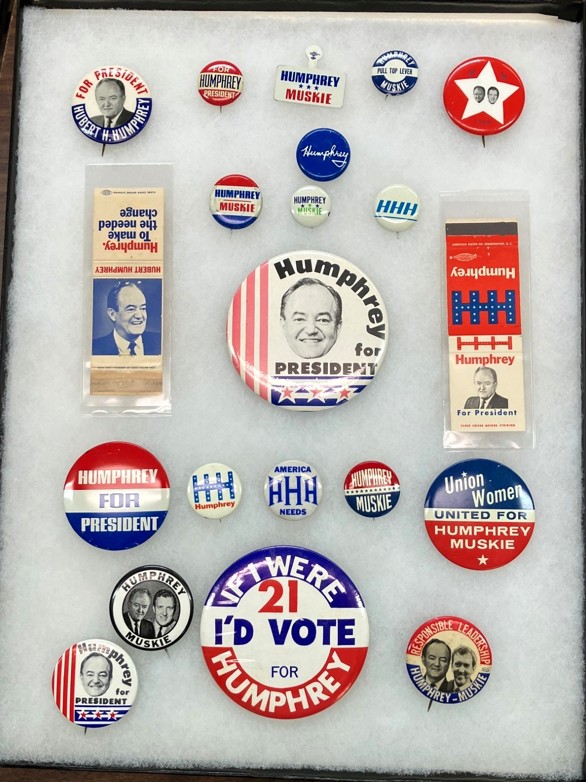 Hubert Humphrey Presidential Camoaign Items