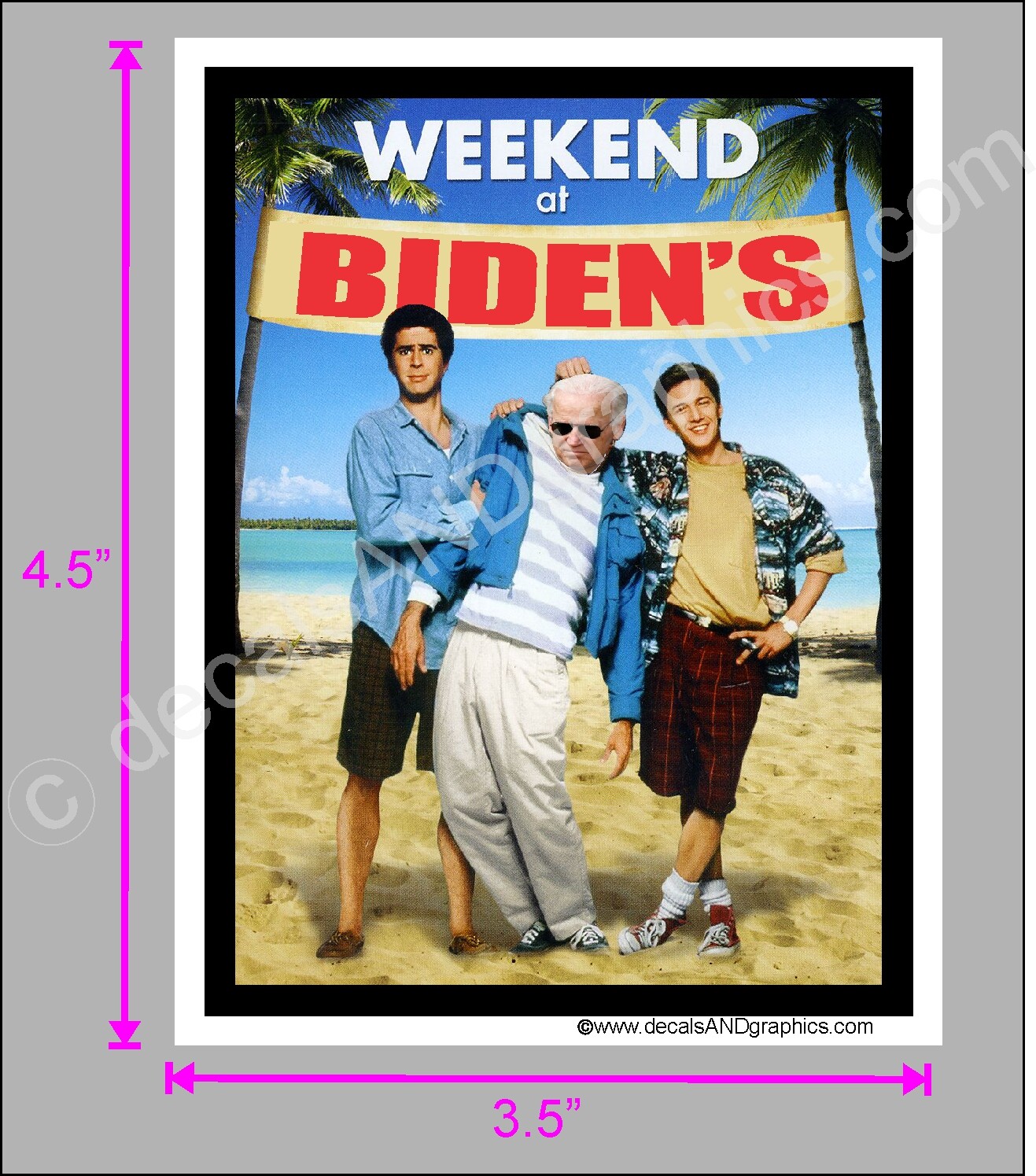 TRUMP 2020 STICKER WEEKEND AT BIDEN’S DECAL BUMPER ELECTION