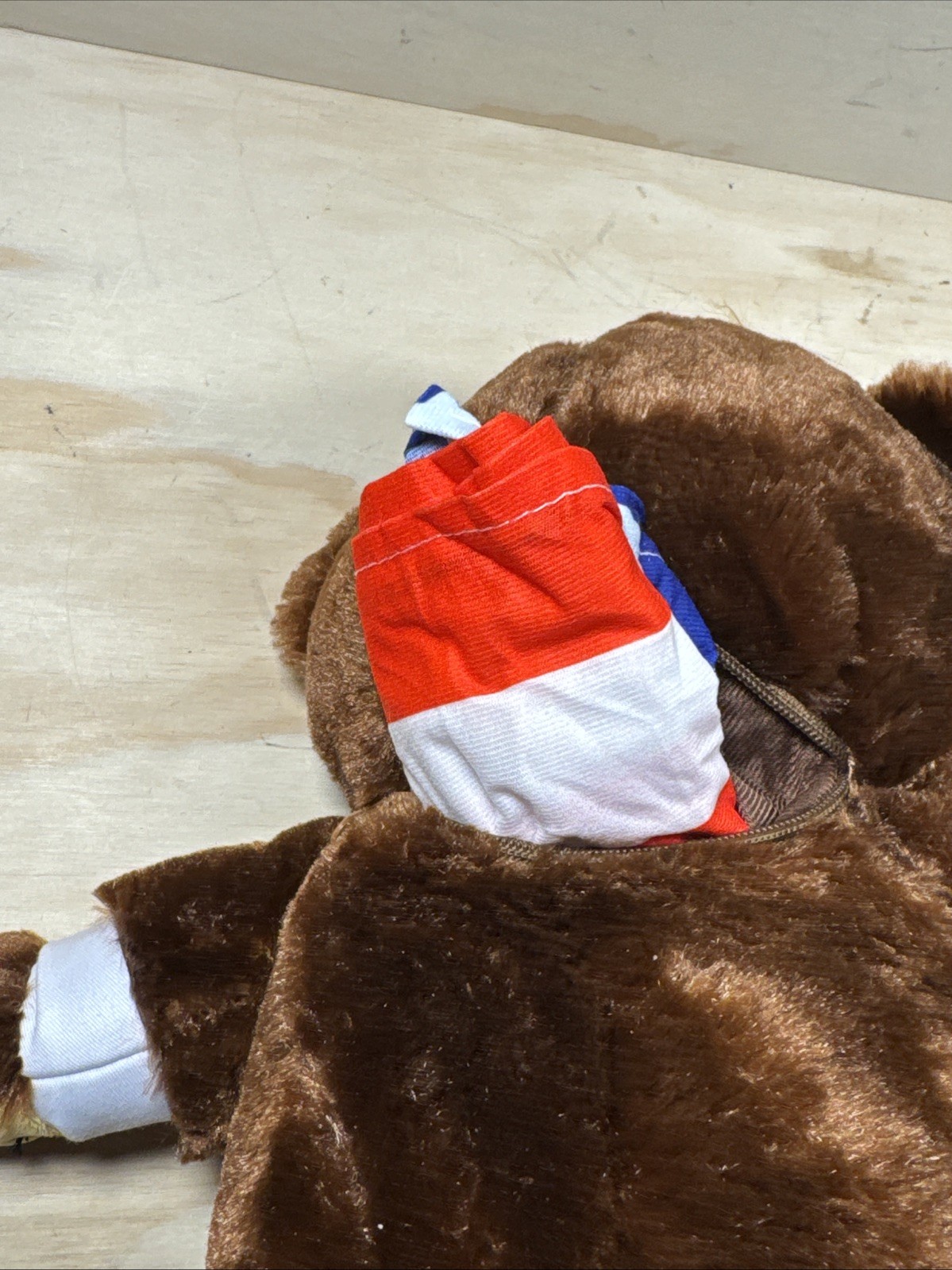 President Trump Trumpy Bear 20” Teddy Bear w American Flag Stuffed Animal