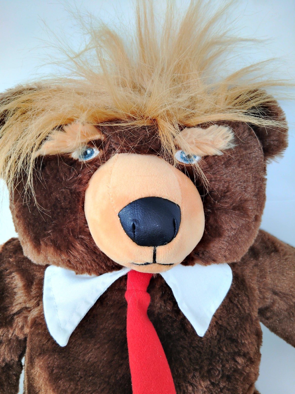 2017 Trumpy Bear Authentic Deluxe Push Trump Bear with Pack Away American Flag