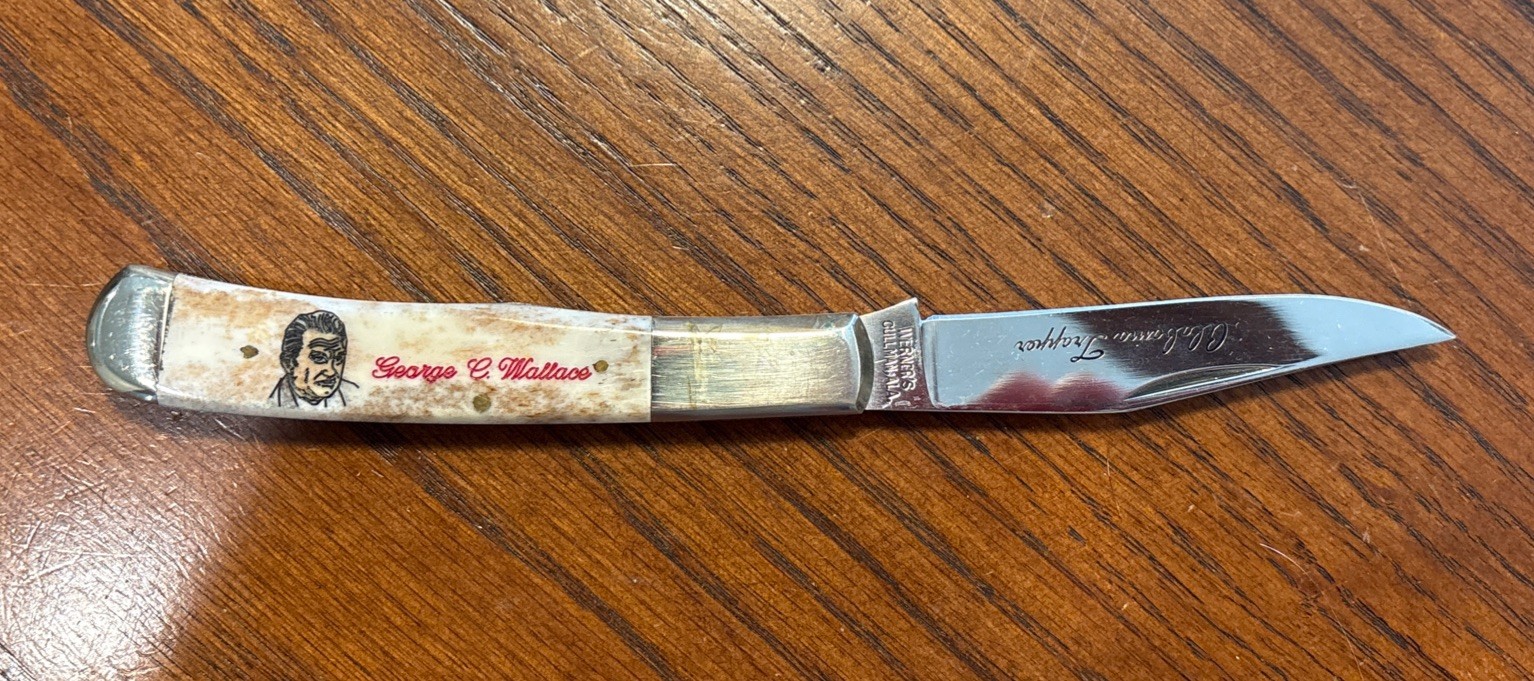 George Wallace Advertising Knife – Rare Version Werner’s Cullman