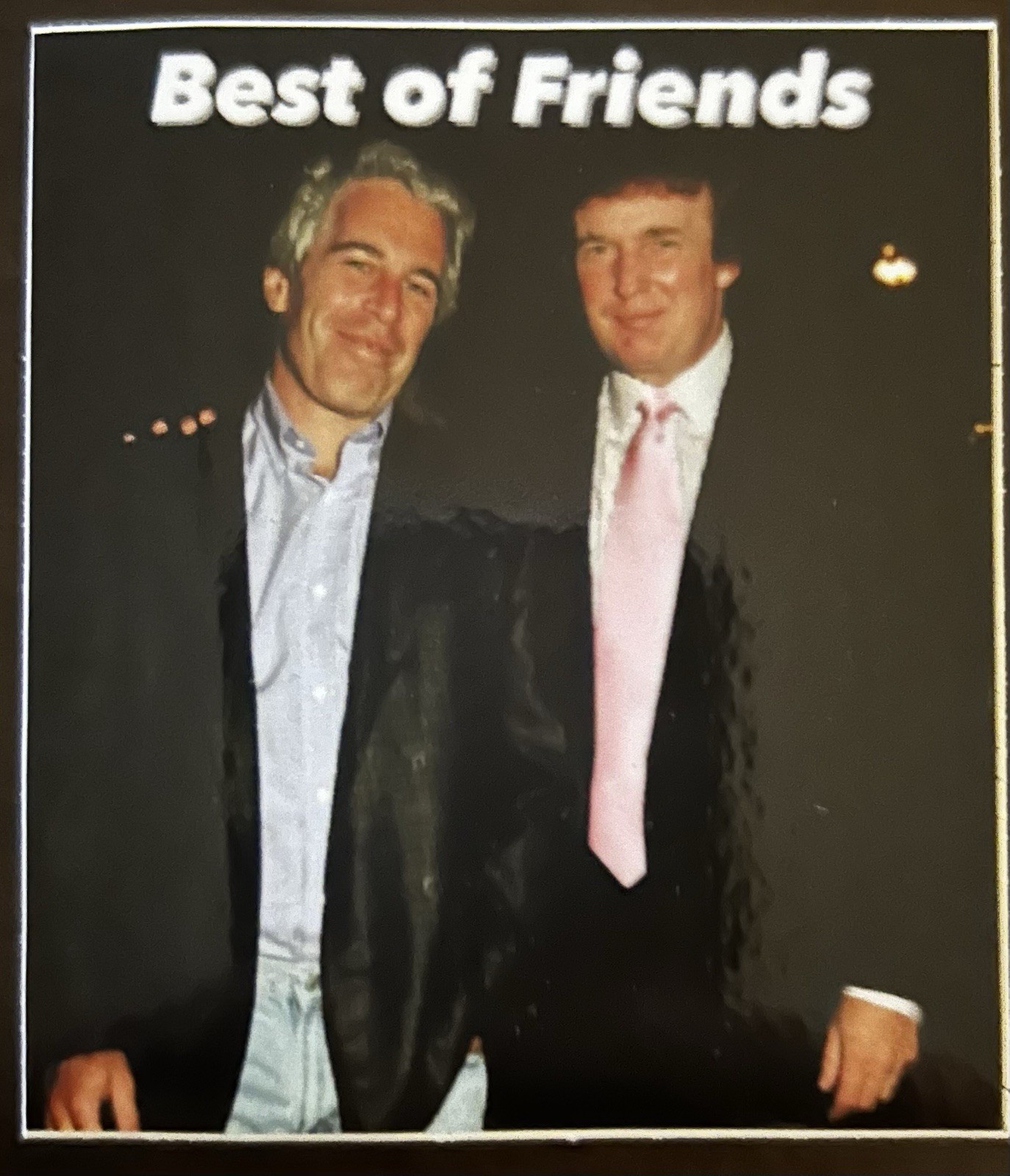 Trump Epstein Best of Friends Sticker 3” 3×3 3”x3” 3 Inch Square
