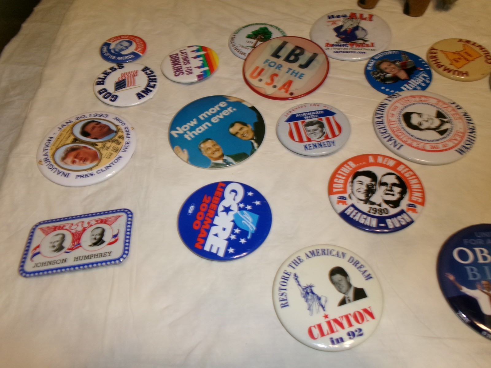 Lot of Political Pins and other items