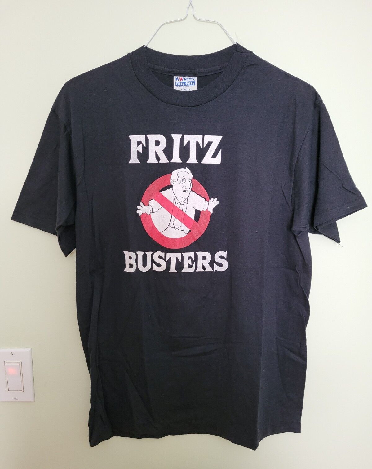 Vintage 1984 Election Walter “Fritz” Mondale T-Shirt Ghost Busters Parody