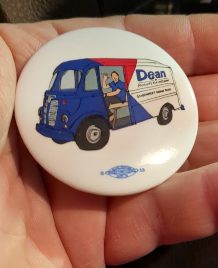 DEAN PHILLIPS Button President 2024 Official Campaign NH SWAG Pinback UNION BUG