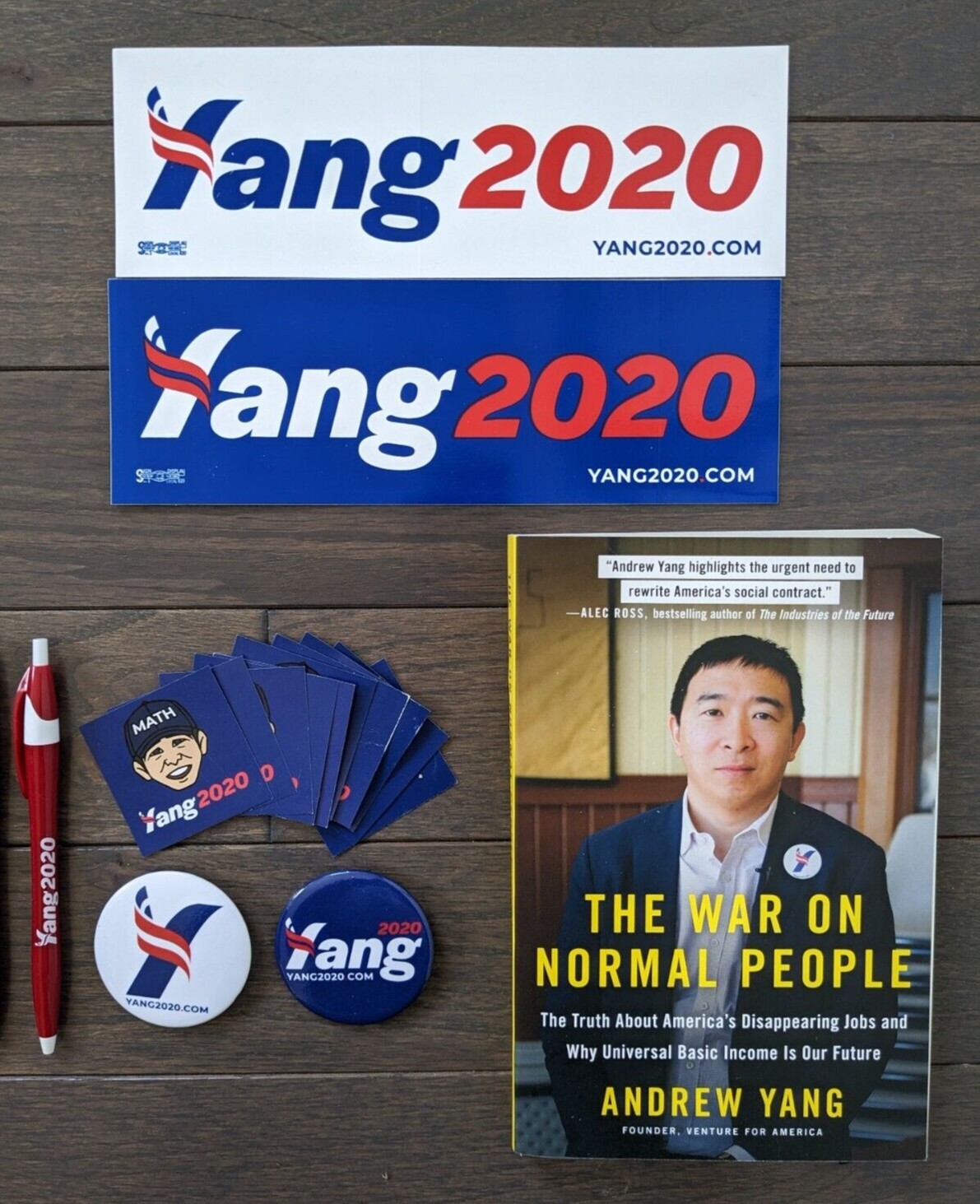 Official Yang2020 Presidential Campaign Souvenir Grab Bag
